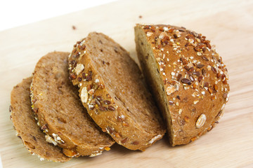 Bread isolated on white background