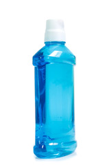 water mouthwash isolate on white background
