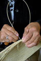 Vegetable fiber textile and craft fabric