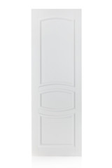 Wooden door isolated on white background. Plastic door