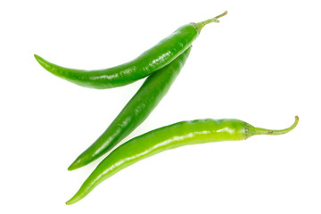 chilli isolated on white