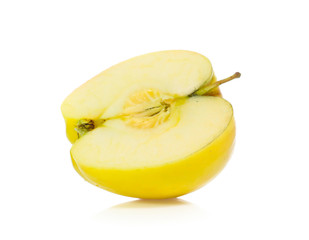 yellow apples isolated