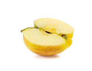 yellow apples isolated