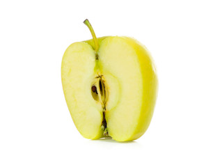 yellow apples isolated