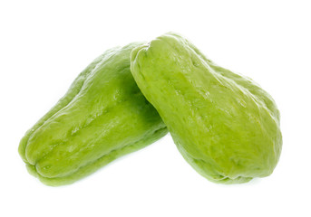 chayote isolated on white