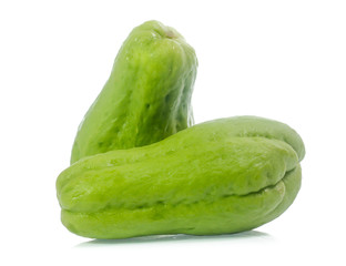 chayote isolated on white