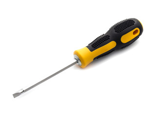 Screwdriver on isolated white background