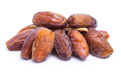 clipping path date palm isolated on white background