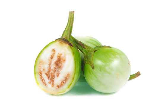 eggplant isolated on white