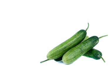 Cucumber isolated on white background