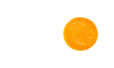 fresh carrots isolated on white background