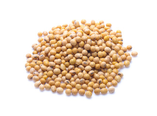 Soybeans  isolated on white background