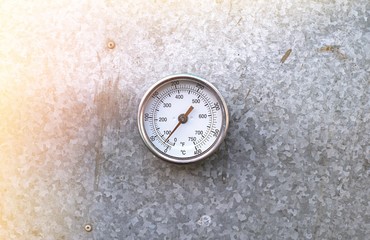 Pressure Gauge on metal