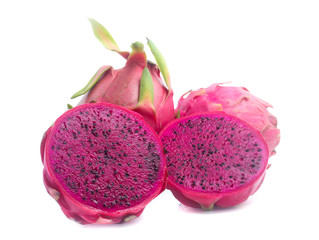 Dragon fruit isolated on white background