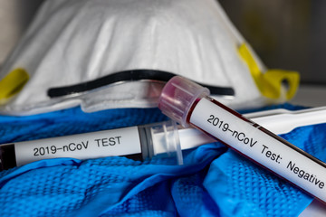 Blood sample that has tested negative for the Coronavirus