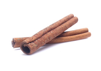 cinnamon isolated on white background