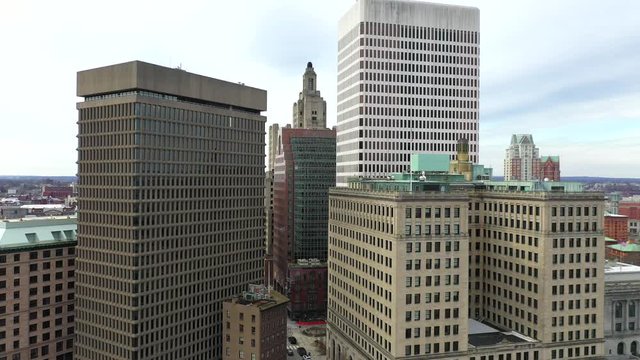 Beautiful Skyline View of the Buildings of Providence, Rhode Island