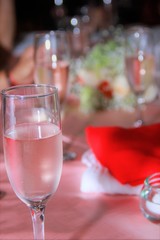 pink champagne wedding