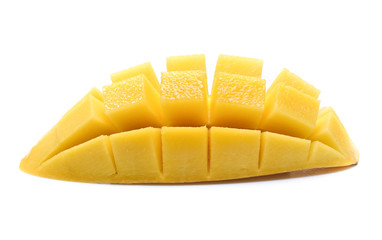 yellow Mango  isolated white background