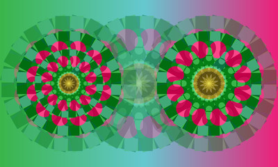 Abstract background. Decorative round ornament. Geometric Mandala Design