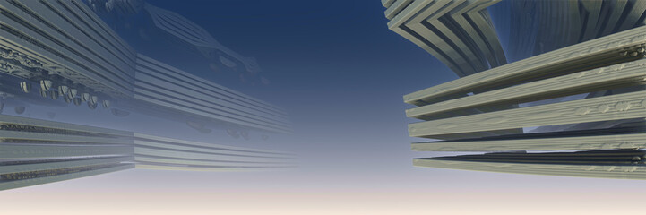 Alien Space Rock Architeture Design Olistic Concept