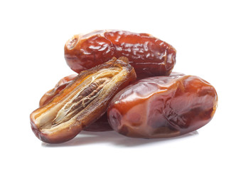 Dates isolated on white background