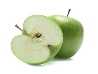 Green apple isolated on white background