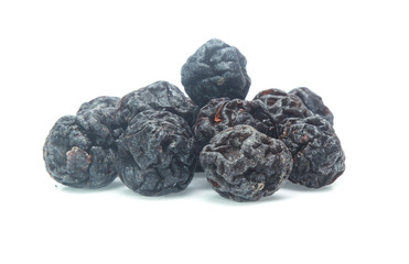 Dried  blueberry isolated on white background