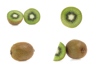 Fototapeta premium set of kiwi isolated on white background