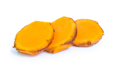 turmeric isolated on white background
