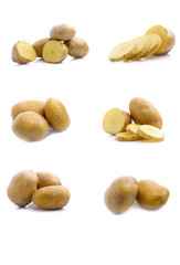 Potato isolated set