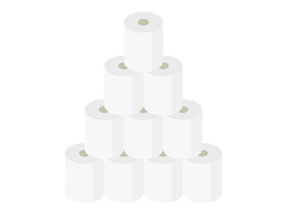 トイレットペーパーのイラスト