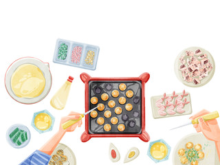 たこ焼きパーティー Takoyaki party