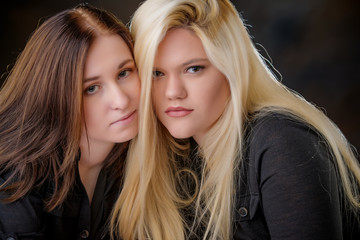 Two Girls in Black