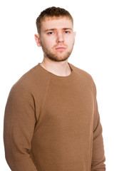 Fototapeta premium Portrait young handsome European man