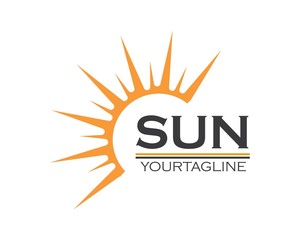 sun ilustration logo vector icon