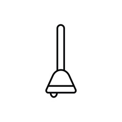 bell icon vector simple design