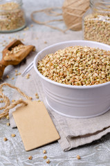 Green buckwheat grains