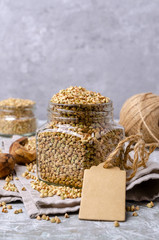Green buckwheat grains