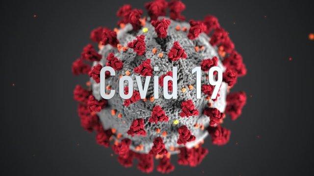 Coronavirus, Covid-19, 3d illustration, 3d fonts, corona disease, medical, infection, epidemic, pandemic, microbe, bacteria.
