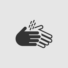 Vector Simple Washing Hands Icon