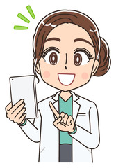 美容 脱毛 ドクター 医者 研究員 美人 きれい 皮膚科 白衣
