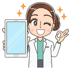 美容 脱毛 ドクター 医者 研究員 美人 きれい 皮膚科 白衣