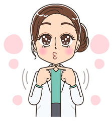 美容 脱毛 ドクター 医者 研究員 美人 きれい 皮膚科 白衣