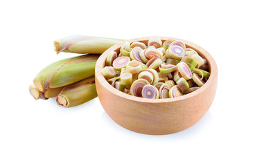 Lemongrass isolated on a white background