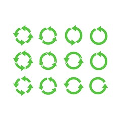 Recycle symbol design. Vector illustration.