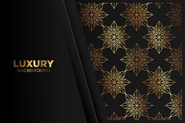Luxury background. abstract black gold. black gold frame modern simple creative elegant with space of text can be used for Ramadan Islamic arabesque celebration invitation