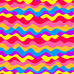 seamless bright color waves