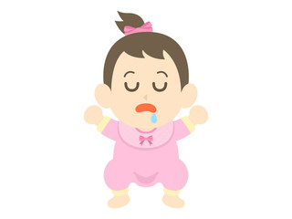 昼寝している赤ちゃん