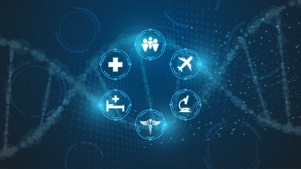 medical healthcare system processing working background